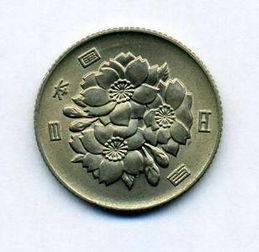 日元100铸币图案样板