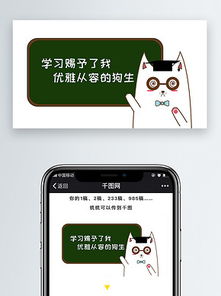 猫狗表情包微信公众号配图