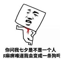 真人表情包搞笑七夕