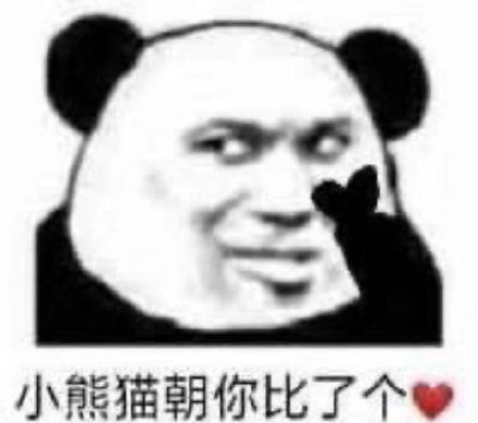 熊猫举手表情包小熊猫