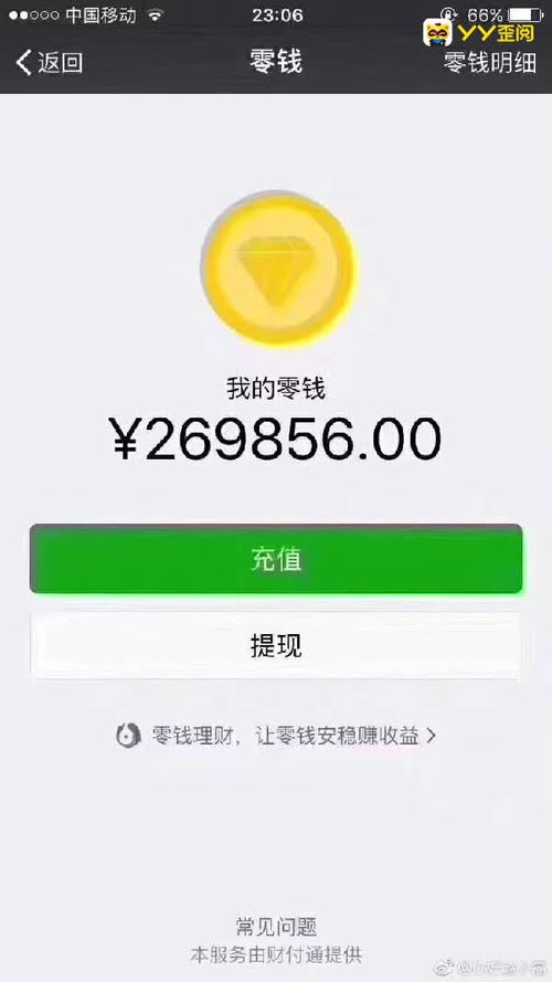 赵小磊晒微信零钱余额高达数十万