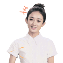 开心的感觉十分良好美女来了白衬衫可爱