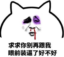 鼻青脸肿下跪表情包