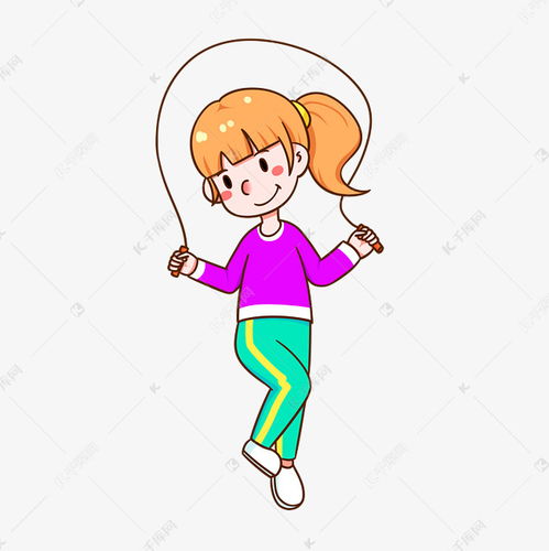 表情女生健身跳绳锻炼素材图片免费下载千库网表情