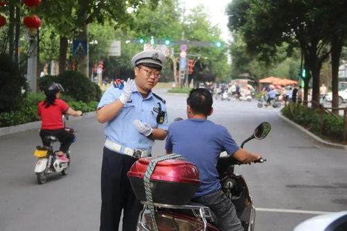 戴头盔戴头盔戴头盔,阎良交警正严查