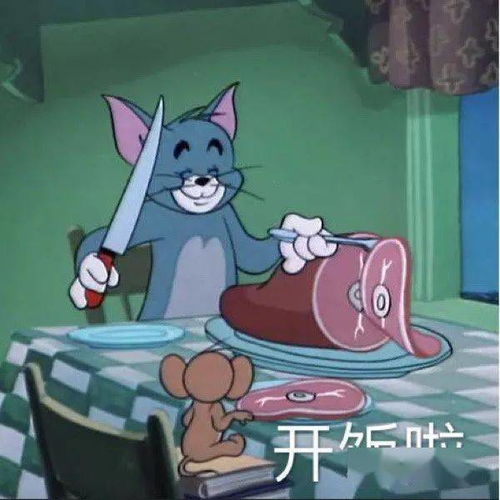 沙雕猫和老鼠表情包