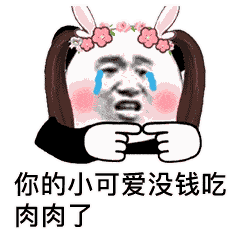熊猫头表情包i你的小可爱没钱吃肉肉了