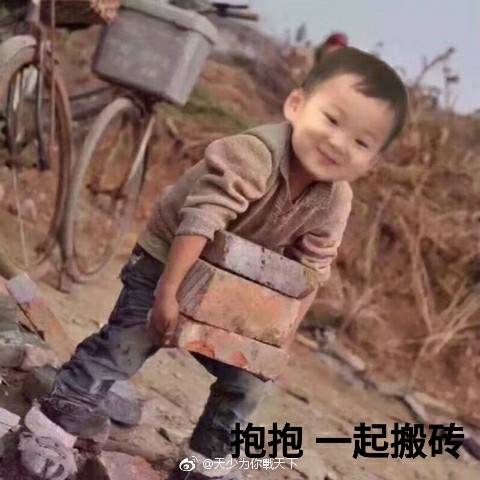 醒醒起来搬砖了表情包