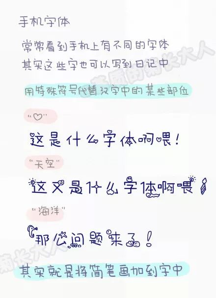 手绘可爱艺术字小教程,送给身边爱画手账日记的人
