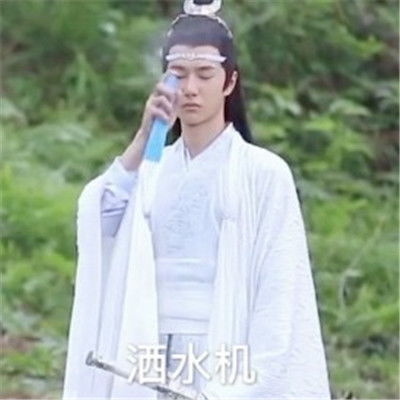 陈情令王一博表情包大全恶搞蓝忘机表情包图片