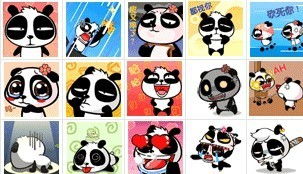求这只熊猫的qq表情和名字