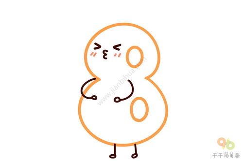 实用手账素材表情数字简笔画