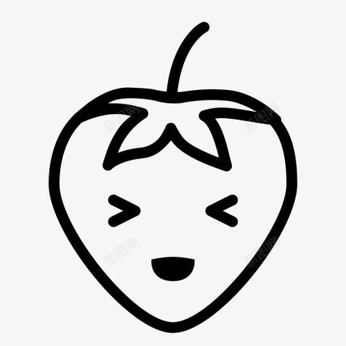 微笑草莓代图标表情icon标识标志ui图标设计图片免费下载页面网页平面电商创意素材奶滴图标