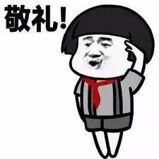 敬礼的qq表情包