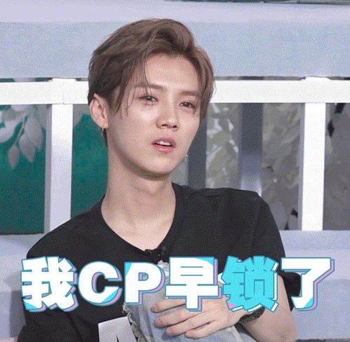 英俊的外貌下藏着八卦的心,鹿晗成节目嗑cp表情包担当
