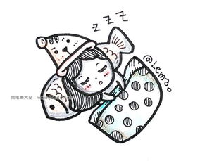 九种人物动作表情的手帐画法
