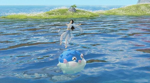 会游泳的表情包是吧一梦江湖河豚坐骑成最新欢乐担当