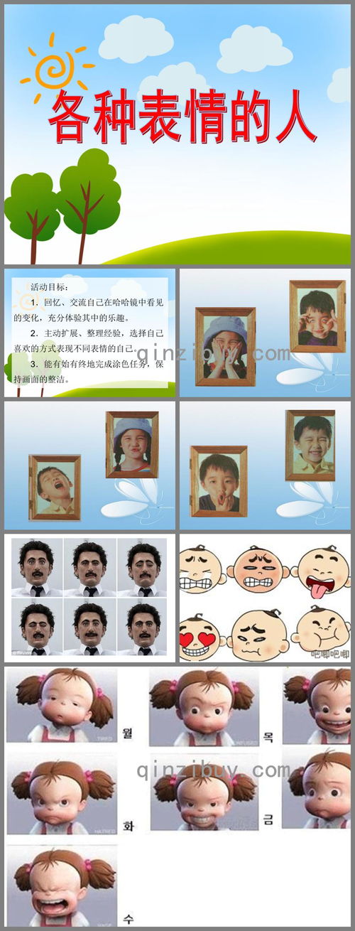 大班美术活动各种表情的人ppt课件