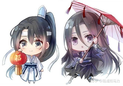 魔道祖师日版广播剧贺图,忘羡来送福气,双道长拿了吃的