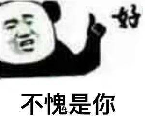 熊猫头表情包i你很过分你知道吗