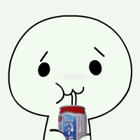 酚酞瓜喝饮料的表情包,酚酞瓜orz动态图片