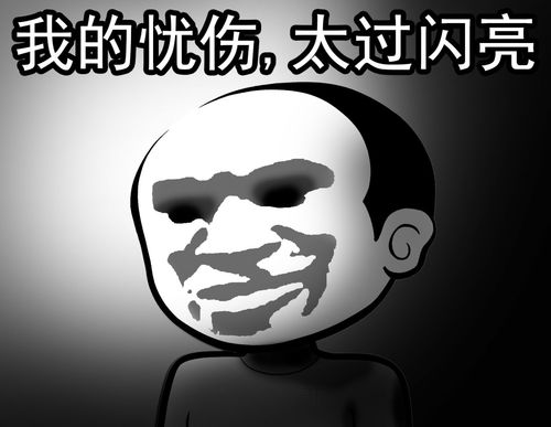 属于脱发青年的表情包我的忧伤,太过闪亮