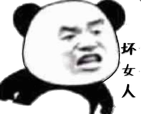 坏女人熊猫头表情包熊猫女人表情