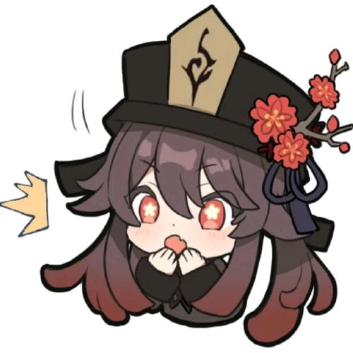 原神胡桃表情包91张无水印