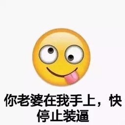 emoji表情包你老婆在我手上,夸停止装逼