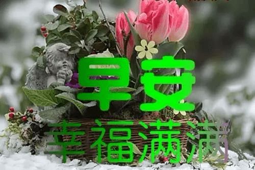 冬天降温了早上好动态表情图片,冬天天冷了早晨问候祝福语录