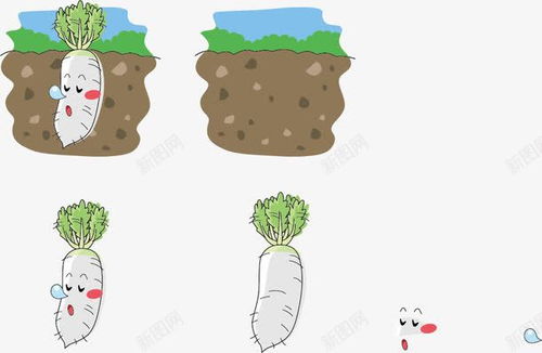 打呼的白萝卜表情矢量图免费下载页面网页平面电商创意素材手绘表情素材