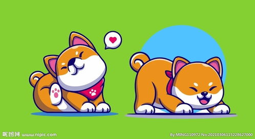 卡通柴犬图片