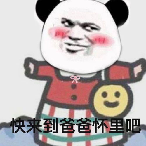 沙雕熊猫表情包快来到怀里