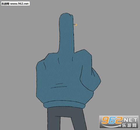 点烟转身竖中指动态图点烟转身戴帽子竖中指表情包gif下载乐游网游戏下载