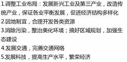 高中地理主观题答题模板全汇总