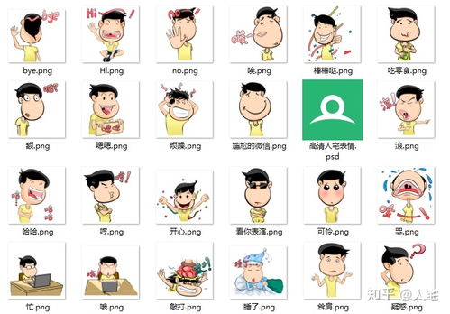 人宅系列qq和微信表情包第一弹上线