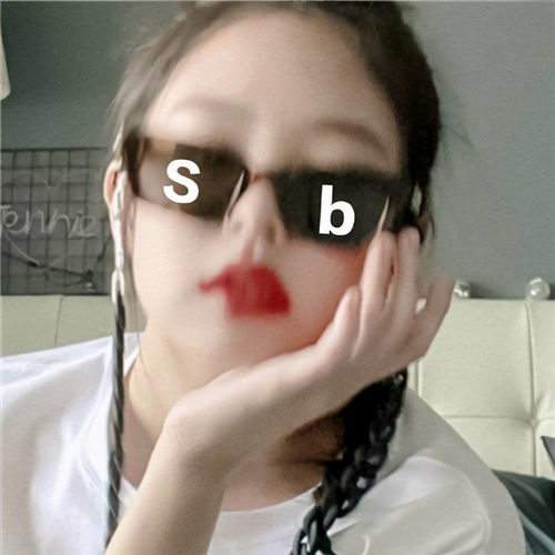 jennie戴墨镜暴躁表情包合集