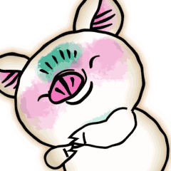 韩美林猪年表情包来了