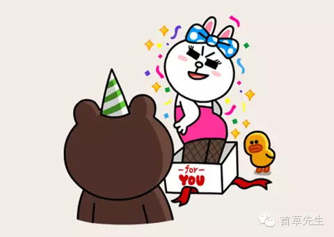 布朗熊可妮兔在一起,就好
