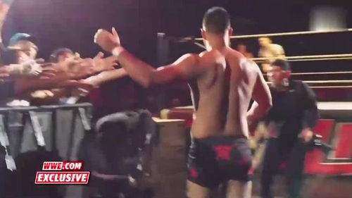 wwe咱们中国人王彬,实力不错啊,上来就把对手干下擂台