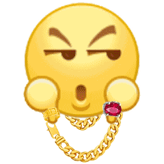 捂脸表情包带宝石戒指手表版本