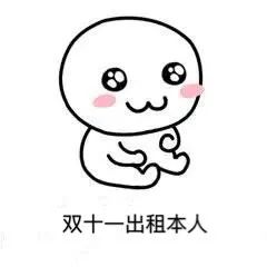双十一过后,出租本人