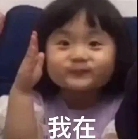 小女孩举手表情包报告,今天也有想你