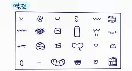 手账简笔画素材一组用在笔记里的表情基质的菊长大人