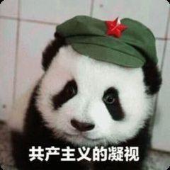 熊猫举手表情包炎热