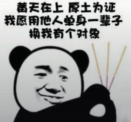 抖音我愿用他人单身一辈子换我有个对象表情包