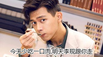 减肥表情包李现版今天少吃一粒米,李现开车来接你