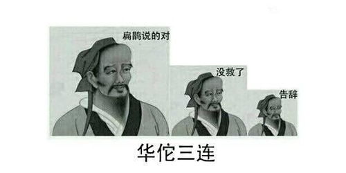 分享无水印表情包扁鹊华佗曹操三连