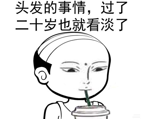 属于脱发青年的表情包我的忧伤,太过闪亮