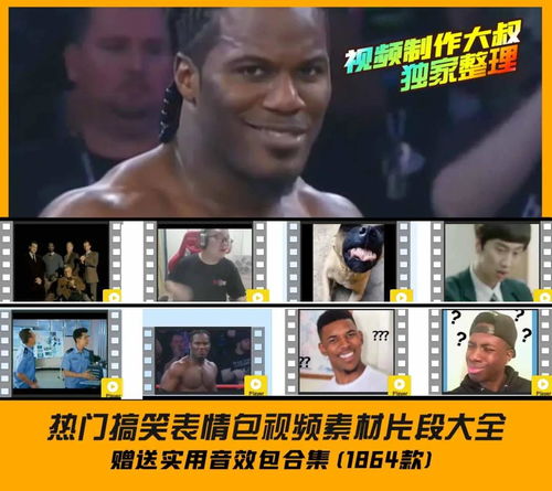 短视频创作必备热门搞笑表情包视频素材片段大全热门音效